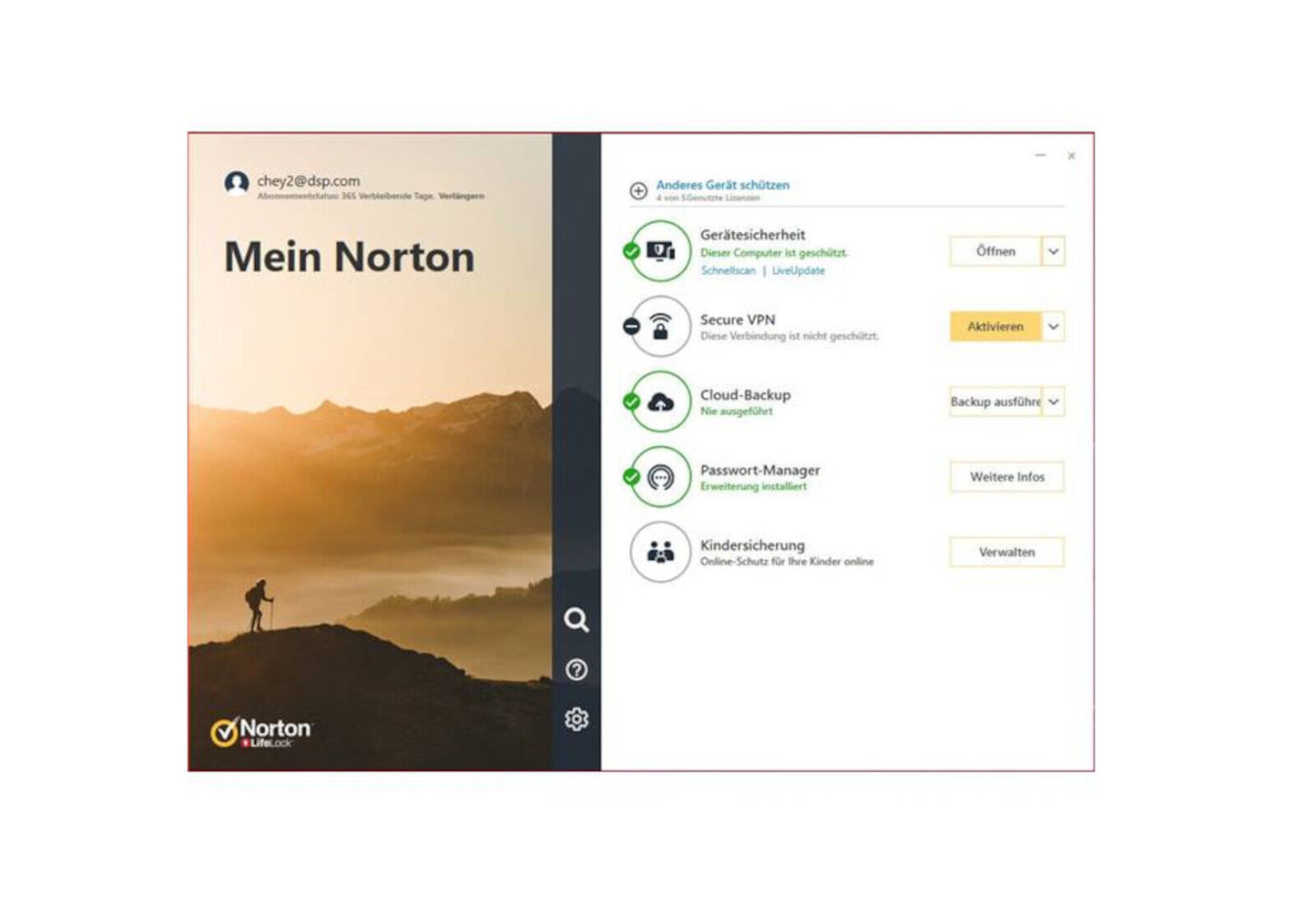 Norton 360 Standard EU ESD Key