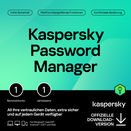 Kaspersky Password Manager (1 Nutzer - 1 Jahr) DACH ESD 