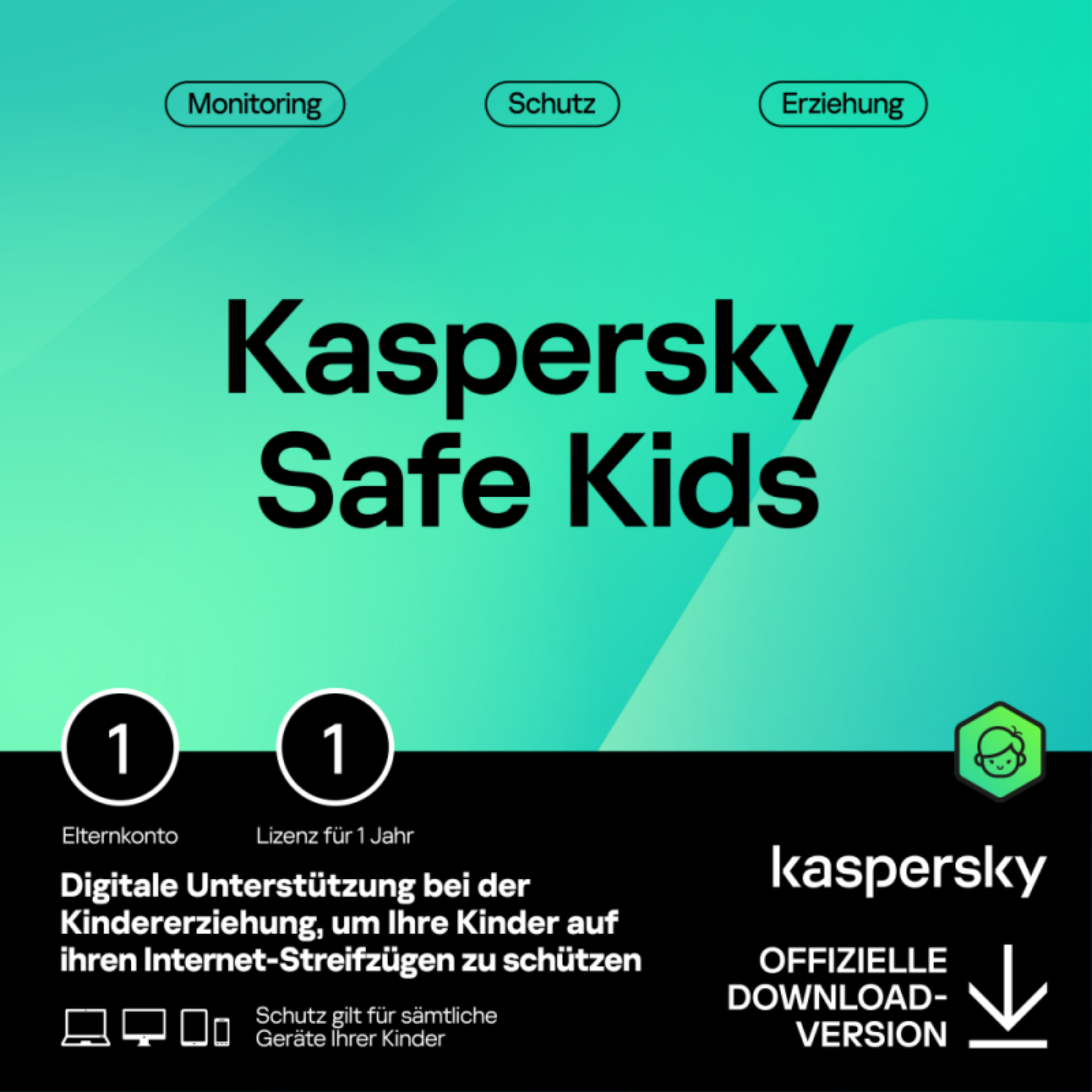 Kaspersky Safe Kids (1 Gerät - 1 Jahr) DACH ESD
