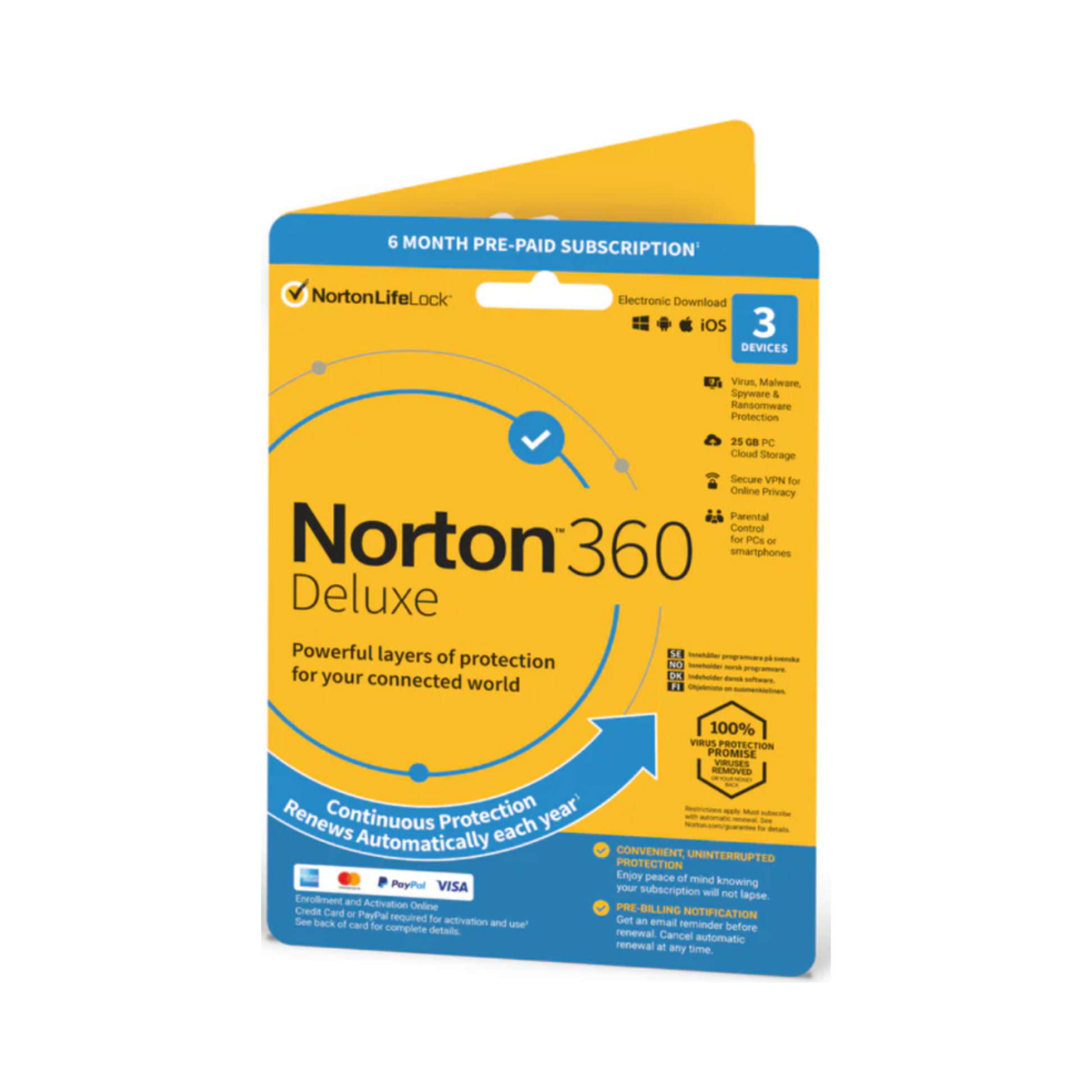 Norton 360 ABO (3 Geräte - 6 Monate) Deluxe inkl. 25GB ESD